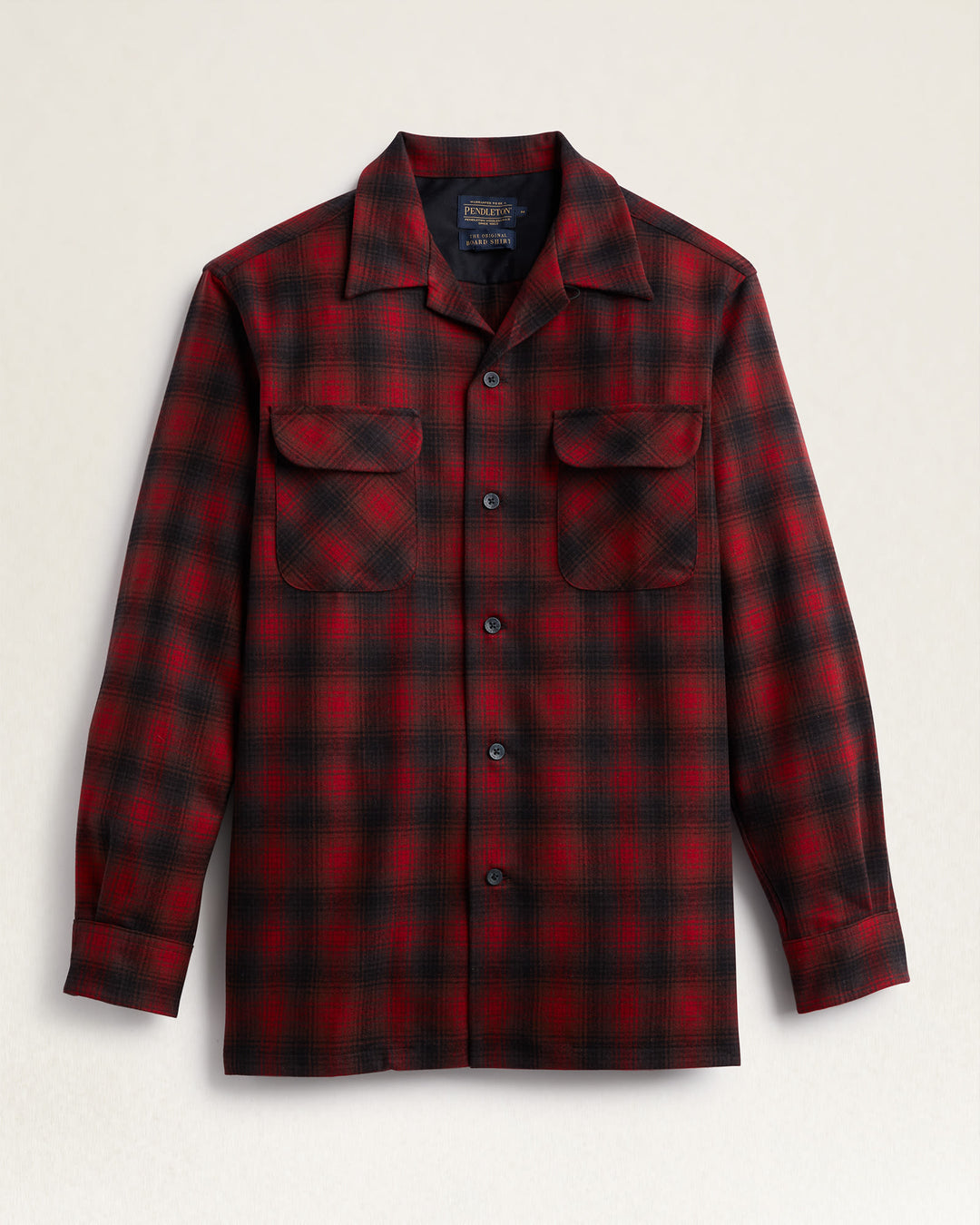 Plaid Board Shirt - Red Ombre