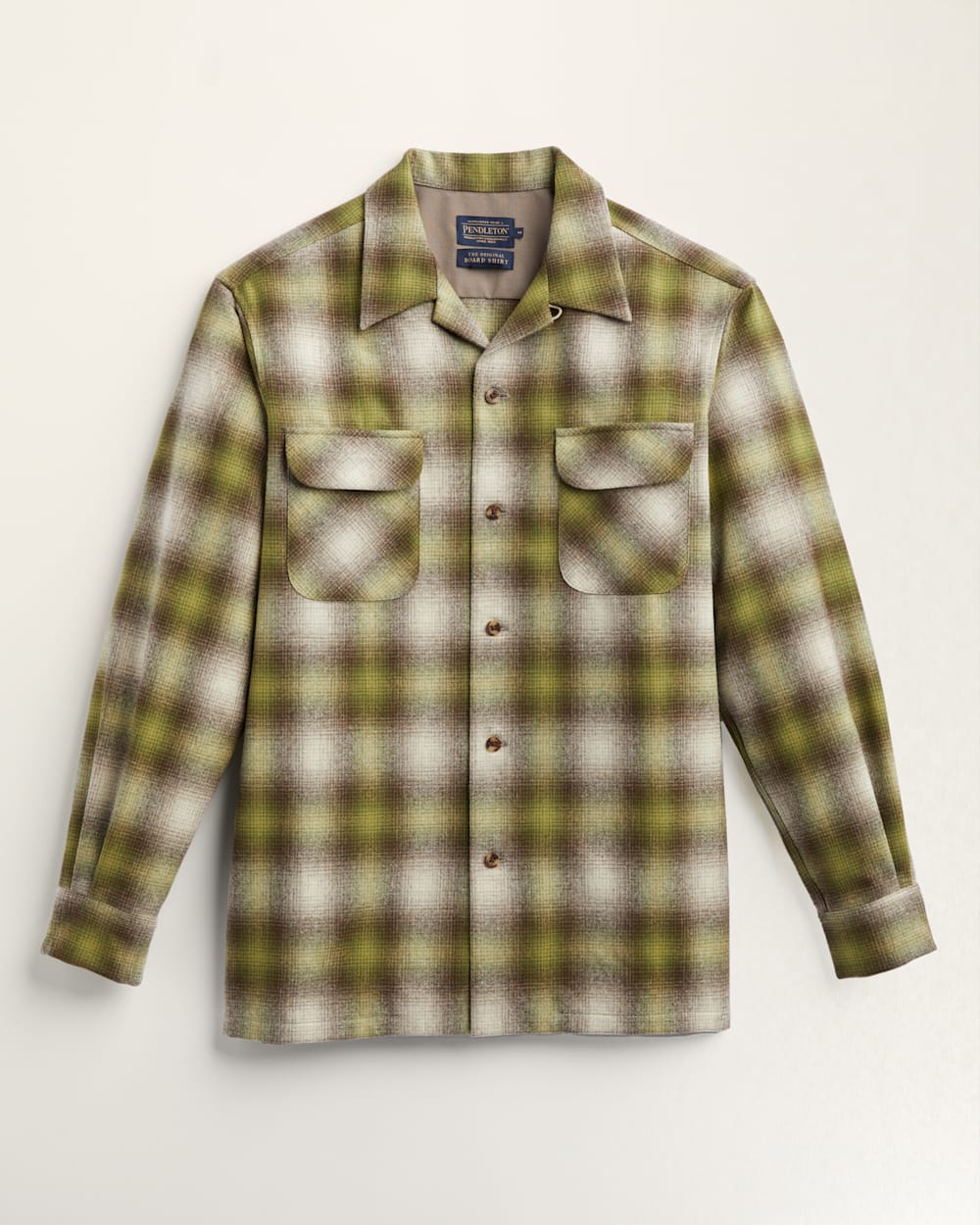 Plaid Board Shirt - Brown/Green Ombre