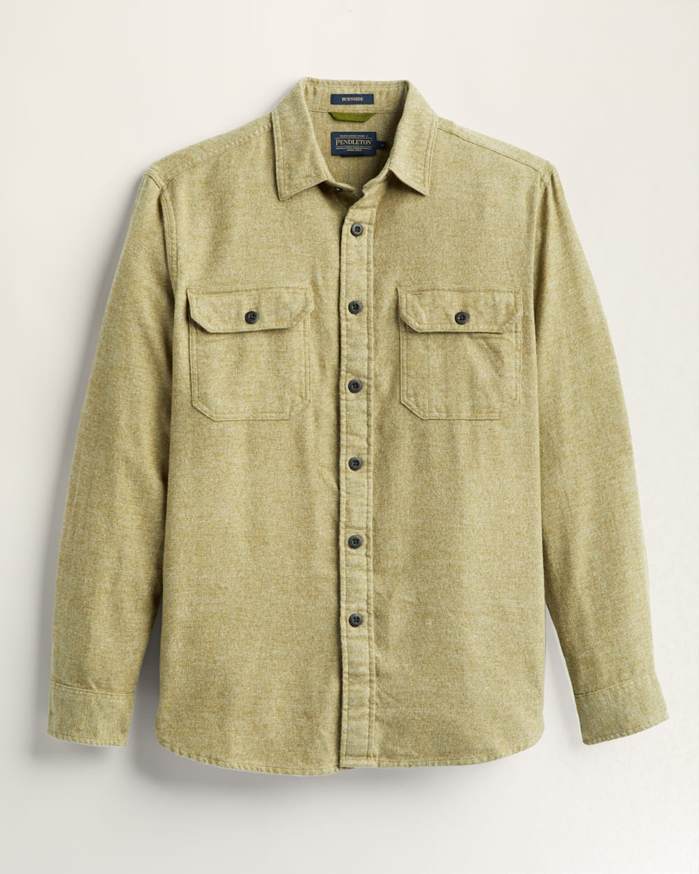 Burnside Flannel Shirt - Tan Brown Heather