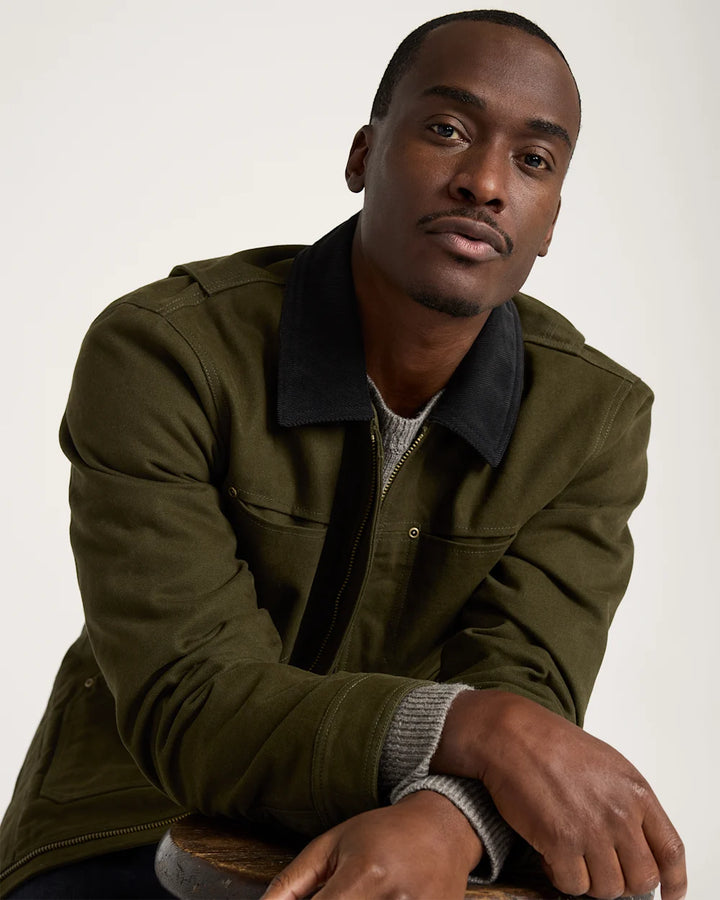 Men's Carson City Canvas Ranch Coat - Olive