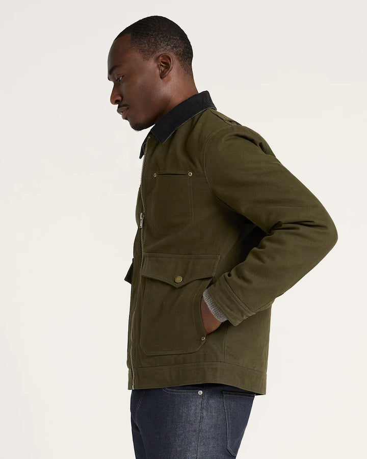 Men's Carson City Canvas Ranch Coat - Olive