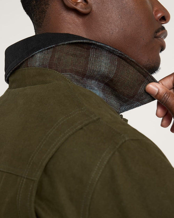 Men's Carson City Canvas Ranch Coat - Olive