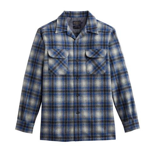 Plaid Board Shirt - Grey & Blue Ombre