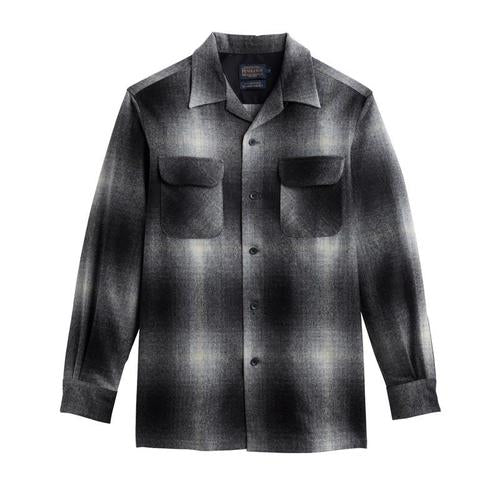 Plaid Board Shirt - Black & White Ombre