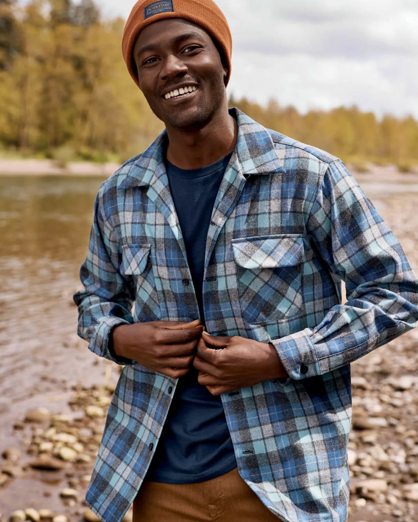 Plaid Board Shirt - Blue Surf