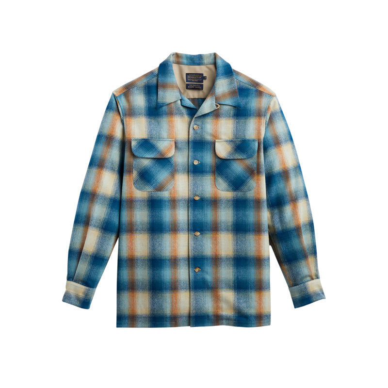 Plaid Board Shirt - Blue Multi Ombre