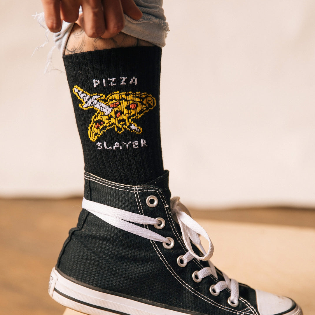 Pizza Slayer Crew Socks