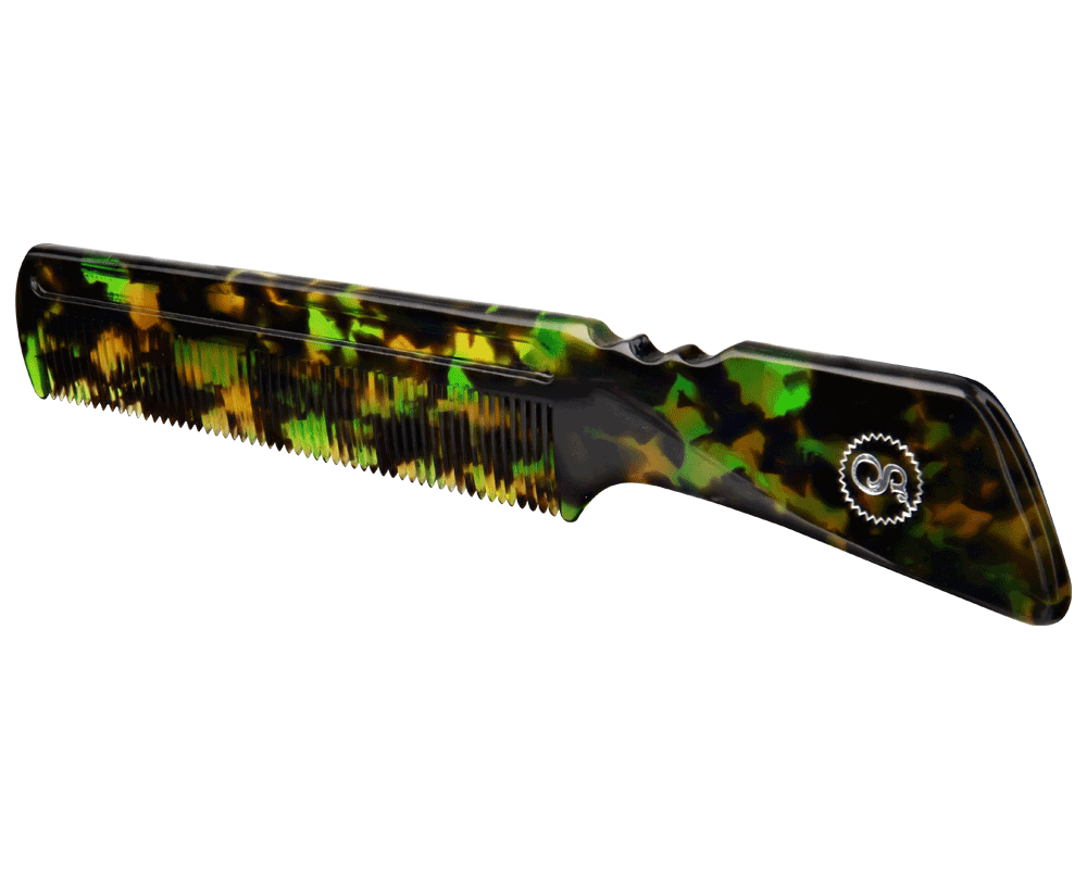 Greenstone Handle Comb