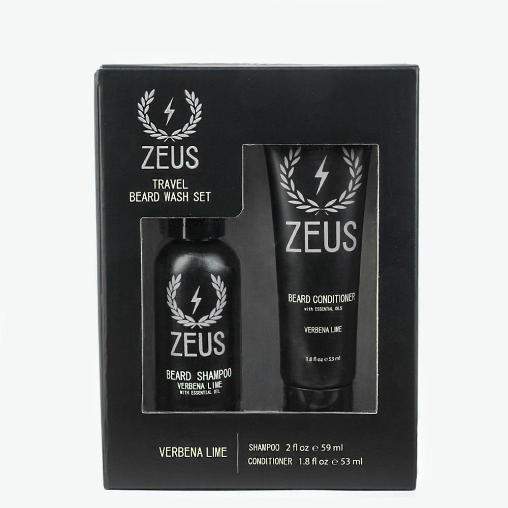 Travel Beard Wash Set - Verbena Lime