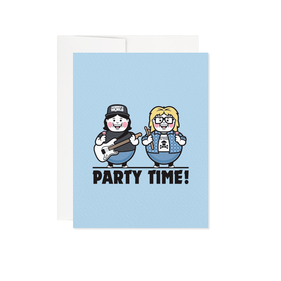 Party Time Greeting Card - A2 / Blank Interior
