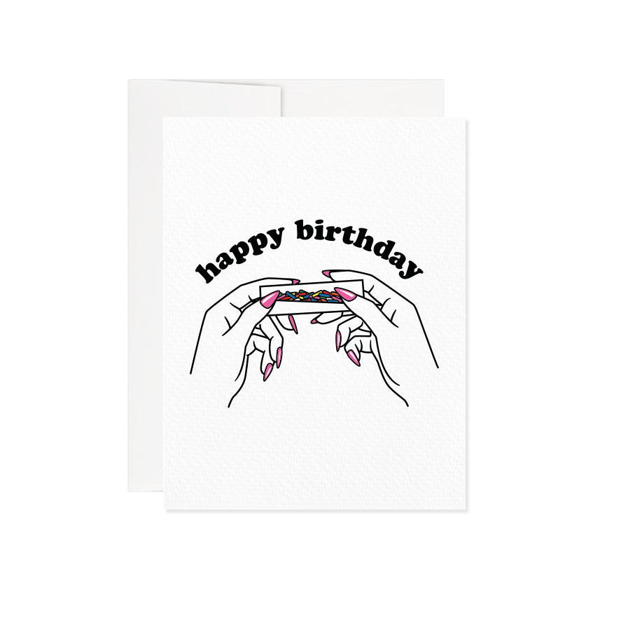 Sprinkles Joint Greeting Card - A2 / Blank Interior