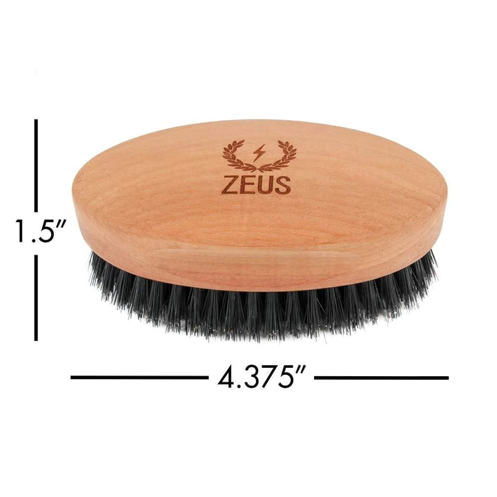 Oval Military Brush with Bristle Cleaner - 100% Boar Bristle - Firm