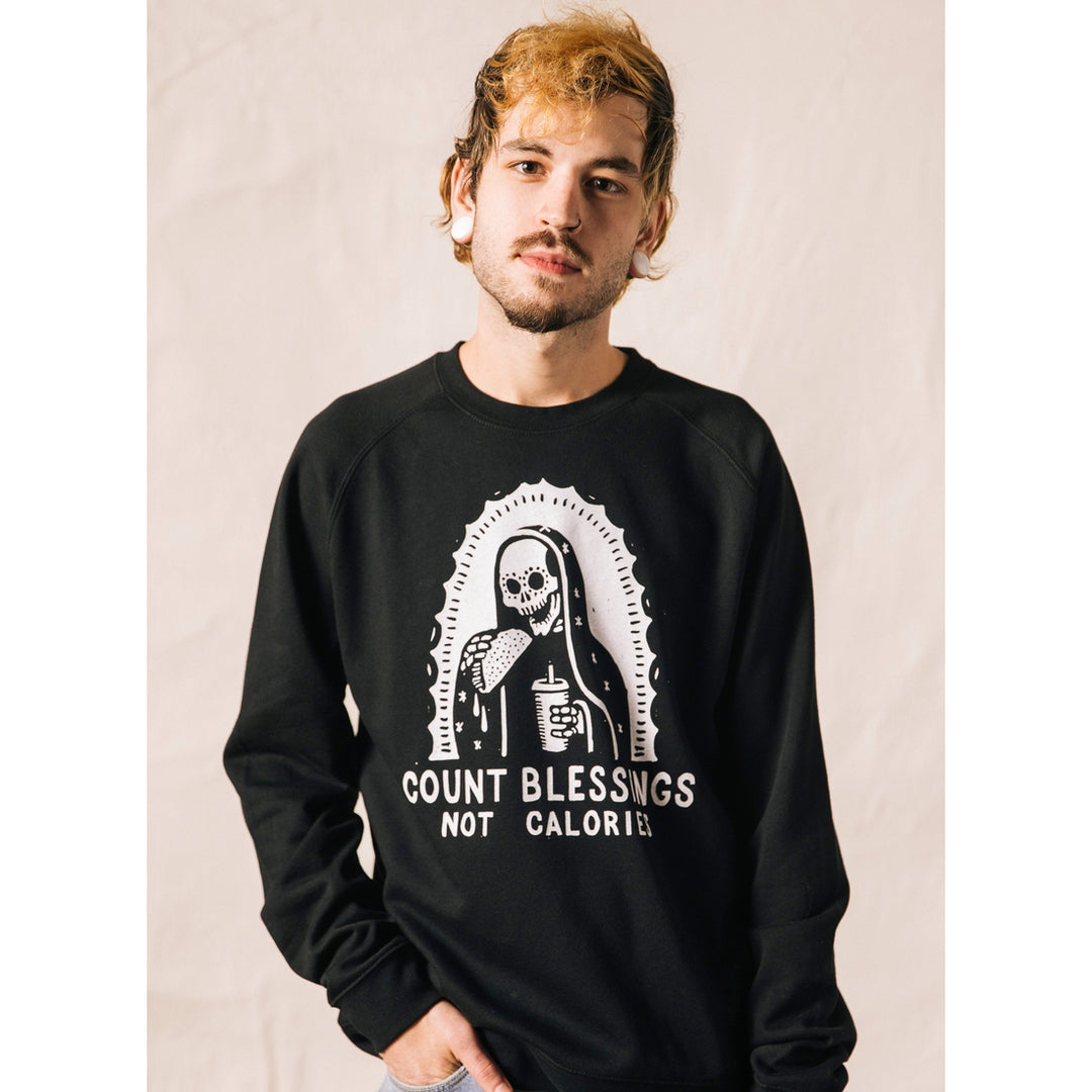 Count Blessings Not Calories Crewneck Sweatshirt