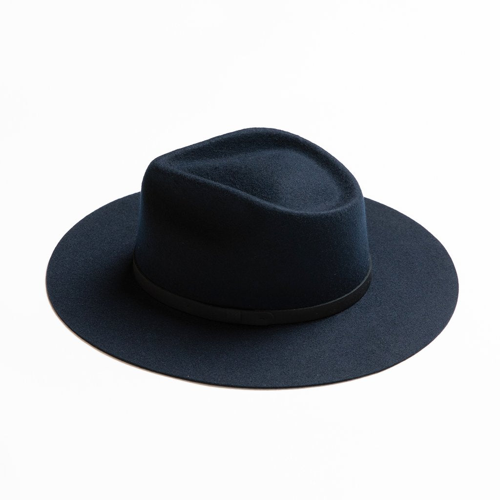 Yellow 108 Dylan Fedora - Navy