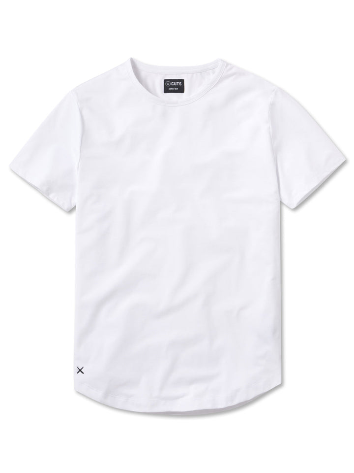 Universal Crew Curve-Hem - White