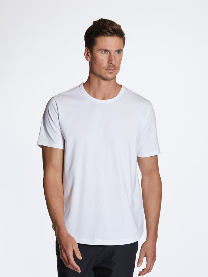 Universal Crew Curve-Hem - White