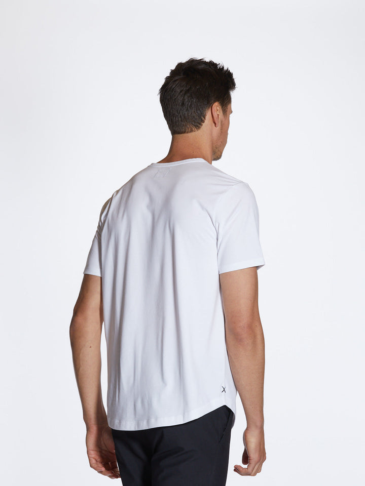 Universal Crew Curve-Hem - White