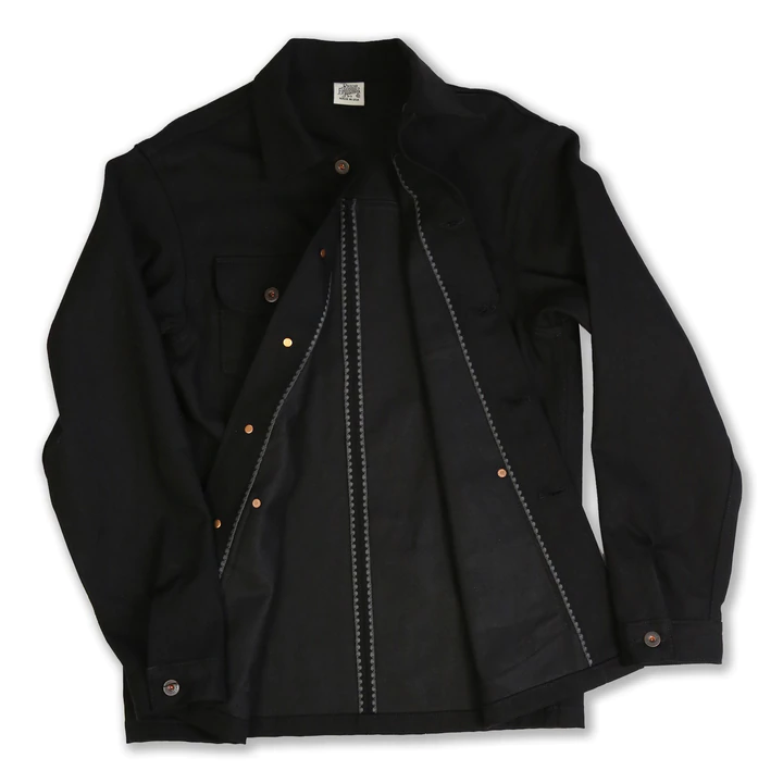 Chore Coat in Black Denim