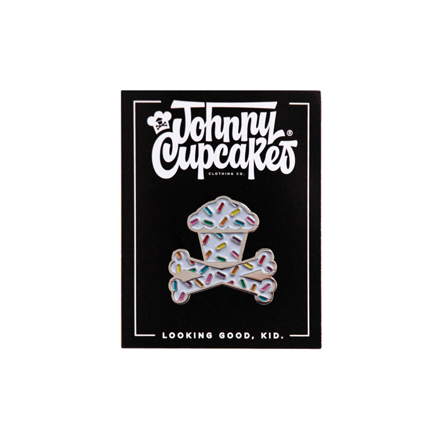 Sprinkles Crossbones Enamel Pin