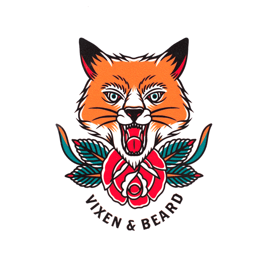 Traditional Fox Sticker