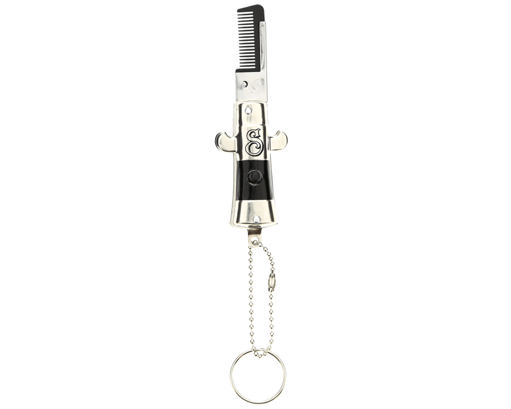 Mustache Switchblade Comb