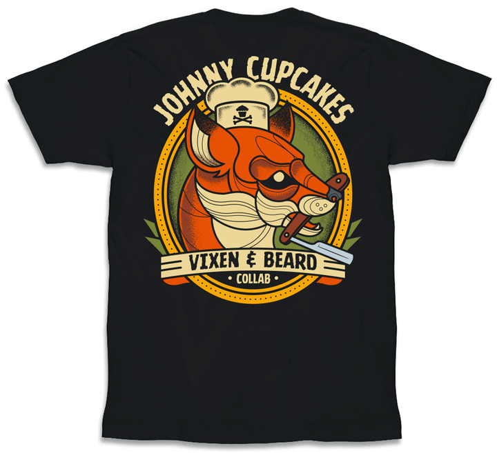 Vixen & Beard x Johnny Cupcakes T - Shirt