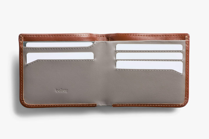 Bellroy Hide &amp; Seek HI Wallet – Sienna – open or alternate view