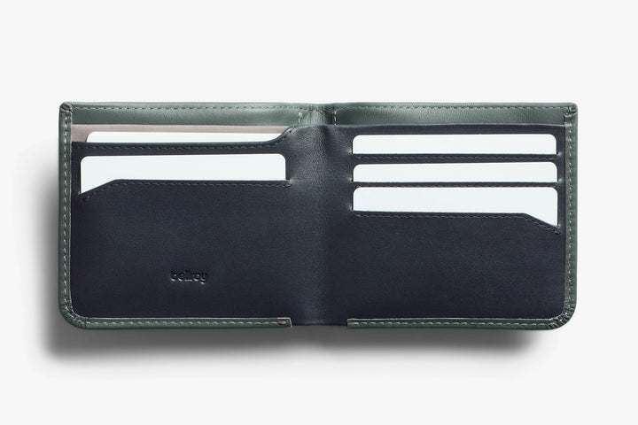 Bellroy Hide &amp; Seek HI Wallet – Everglade – open or alternate view