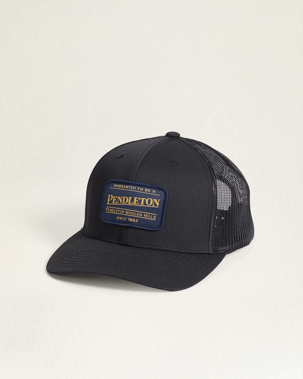 Classic Patch Trucker Hat - Black