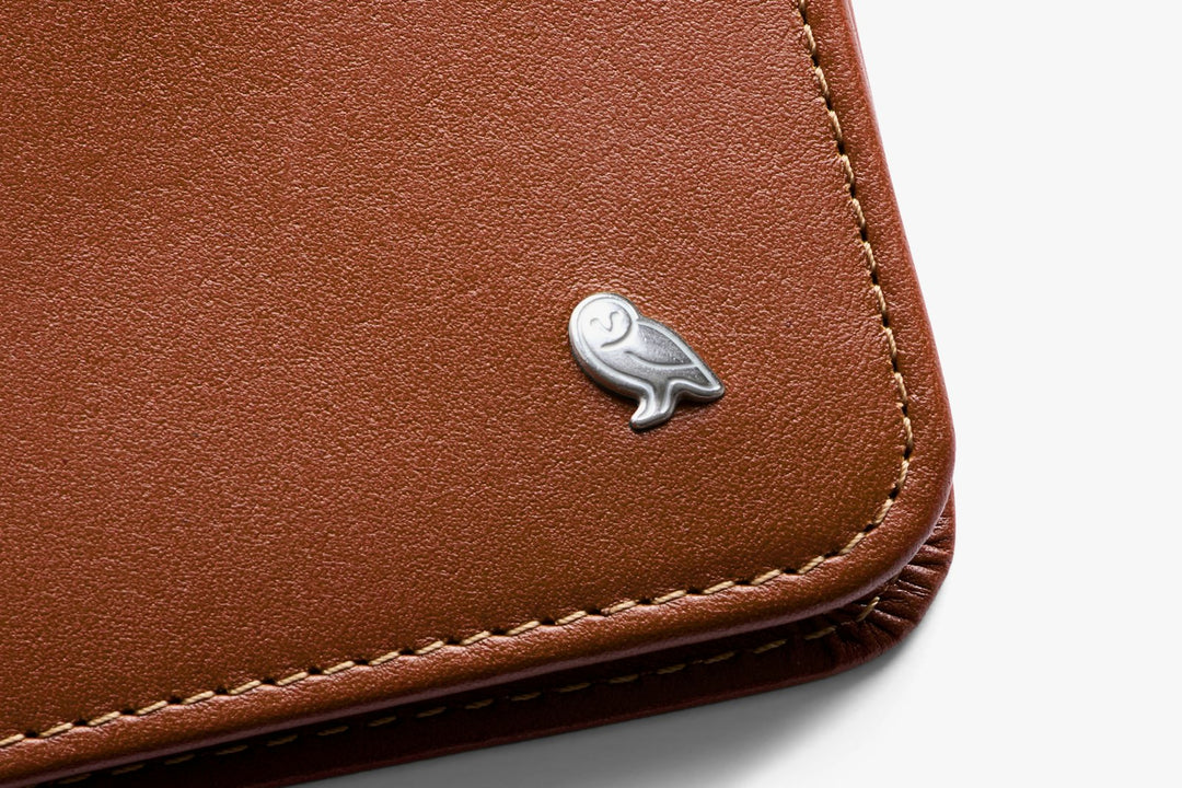 Bellroy Hide &amp; Seek HI Wallet – Sienna – construction detail