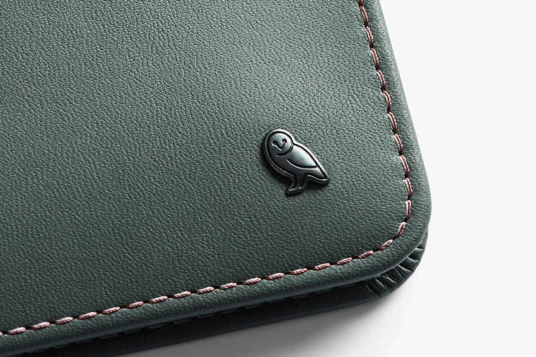 Bellroy Hide &amp; Seek HI Wallet – Everglade – construction detail