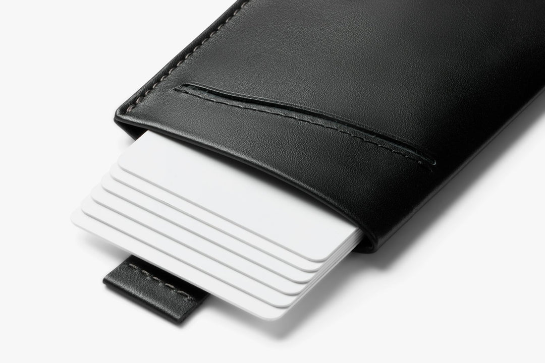 Bellroy Card Sleeve – Black (Second Edition) – construction detail