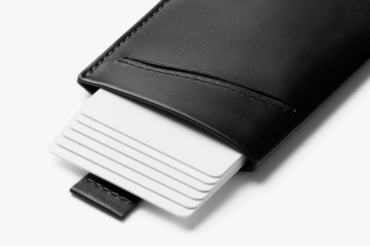 Bellroy Card Sleeve – Black (Second Edition) – construction detail