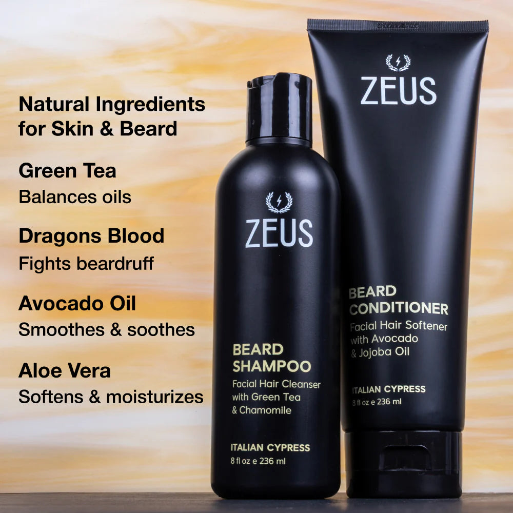 Beard Shampoo & Conditioner Set - Italian Cypress