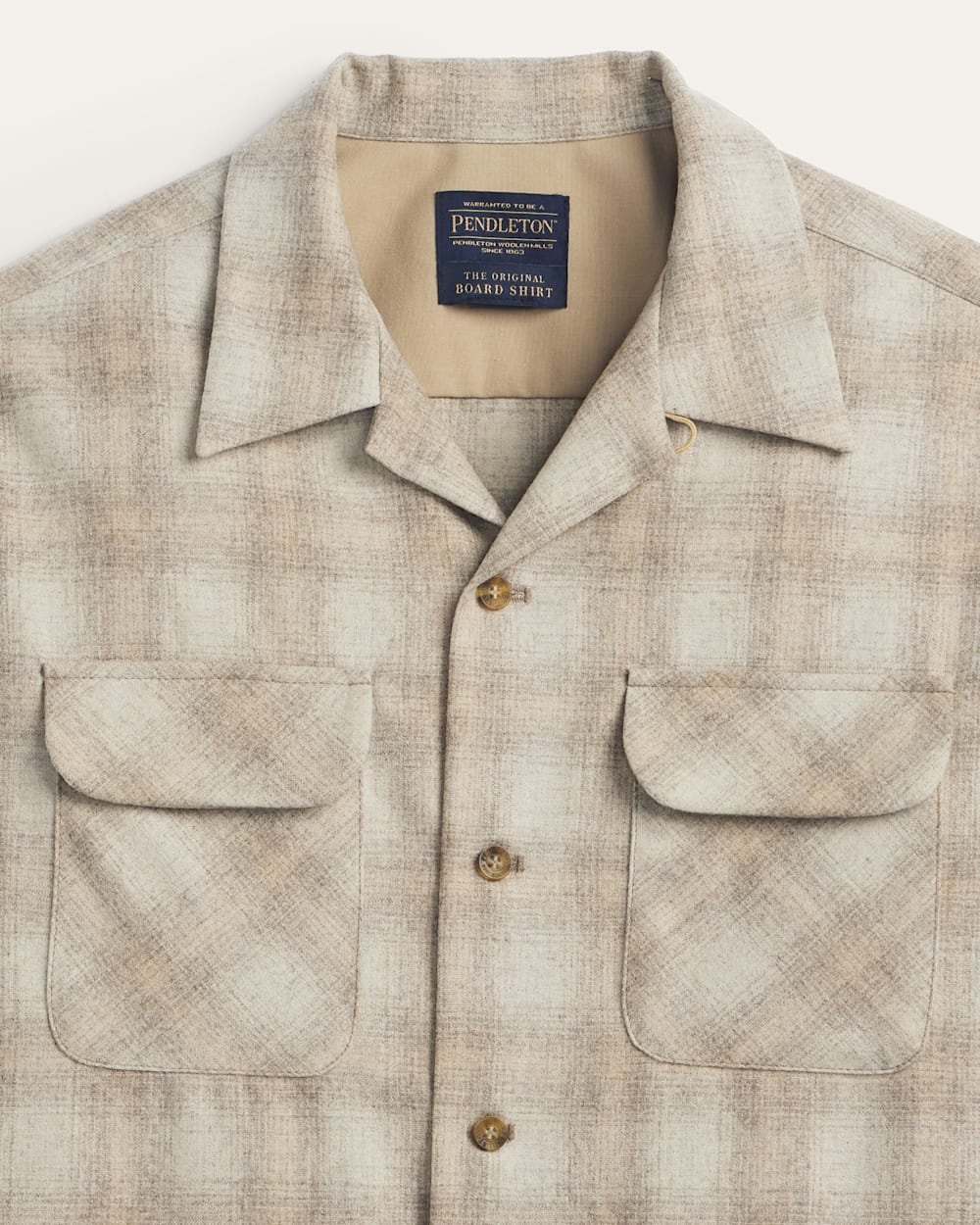 Men's Plaid Board Shirt - Tan Ombre