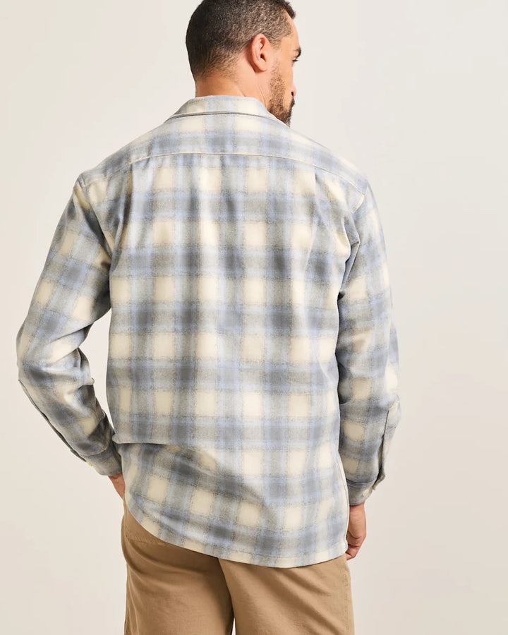 Men's Plaid Board Shirt - Tan/Blue/Grey Ombre