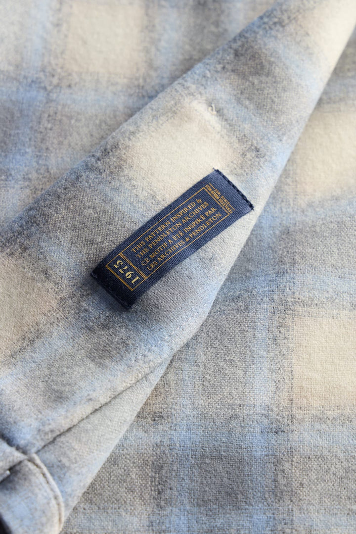 Men's Plaid Board Shirt - Tan/Blue/Grey Ombre