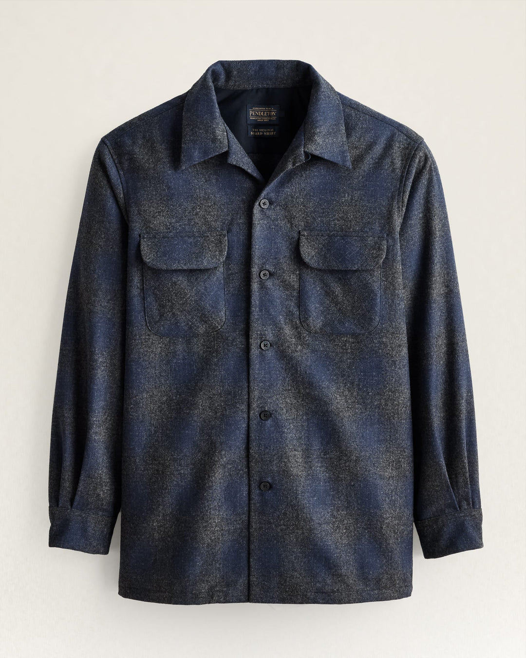 Board Shirt - Navy/Oxford Mix Ombre