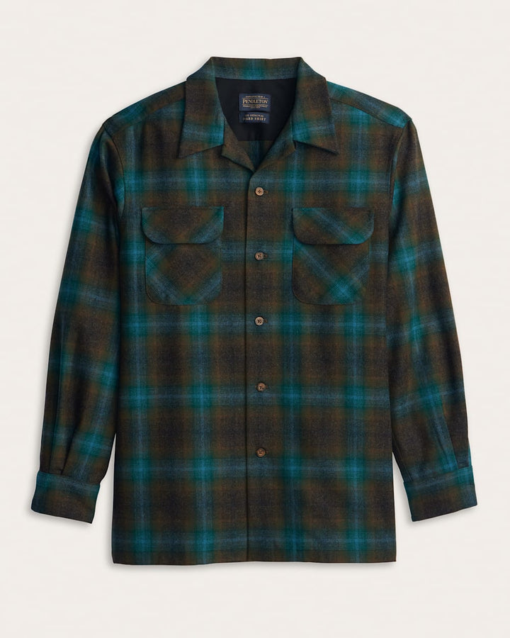 Plaid Board Shirt - Teal/Charcoal