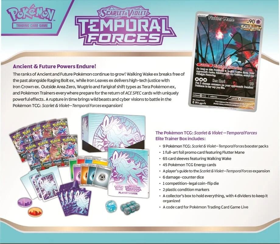 Pokemon Temporal Forces Elite Trainer Box (Walking Wake)
