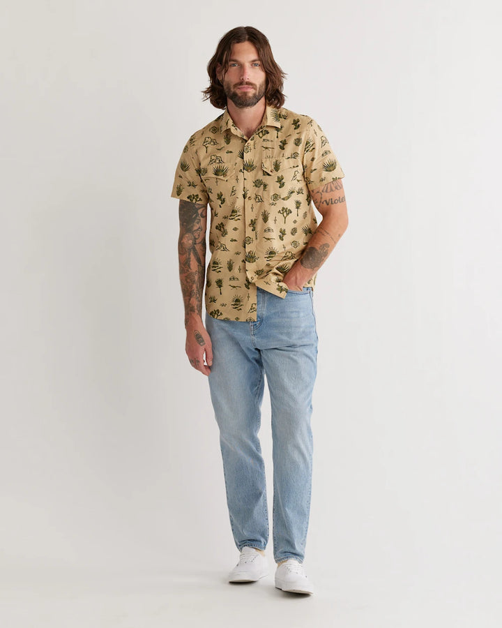 MEN'S SHORT-SLEEVE LARAMIE SNAP-FRONT SHIRT - Tan Yucca Valley