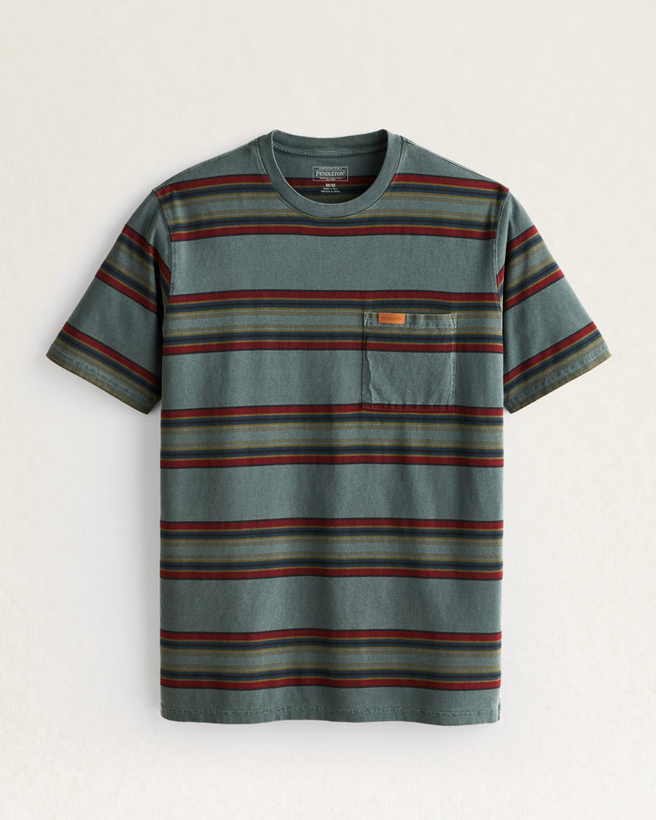 Deschutes Stripe Tee - Yakima Spruce