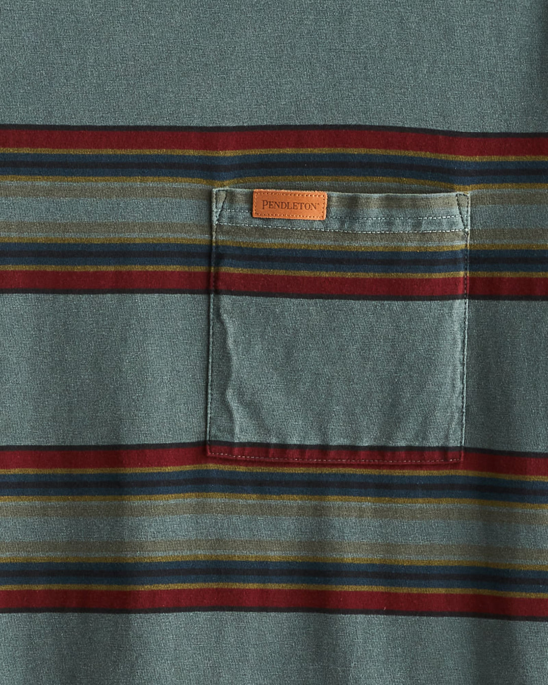 Deschutes Stripe Tee - Yakima Spruce