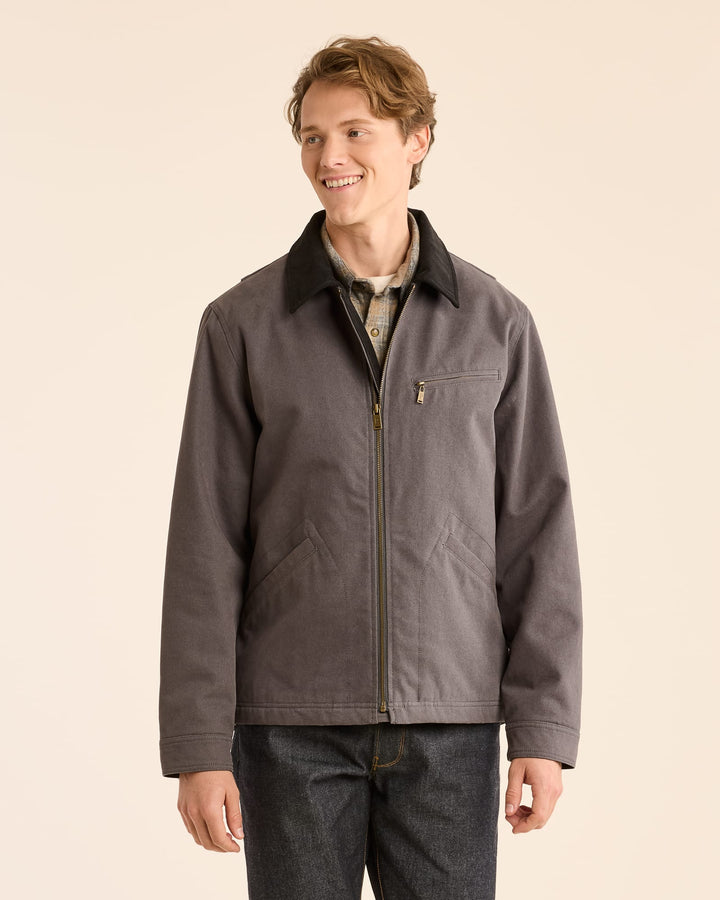 Tahoma Canvas Trucker Jacket - Ash