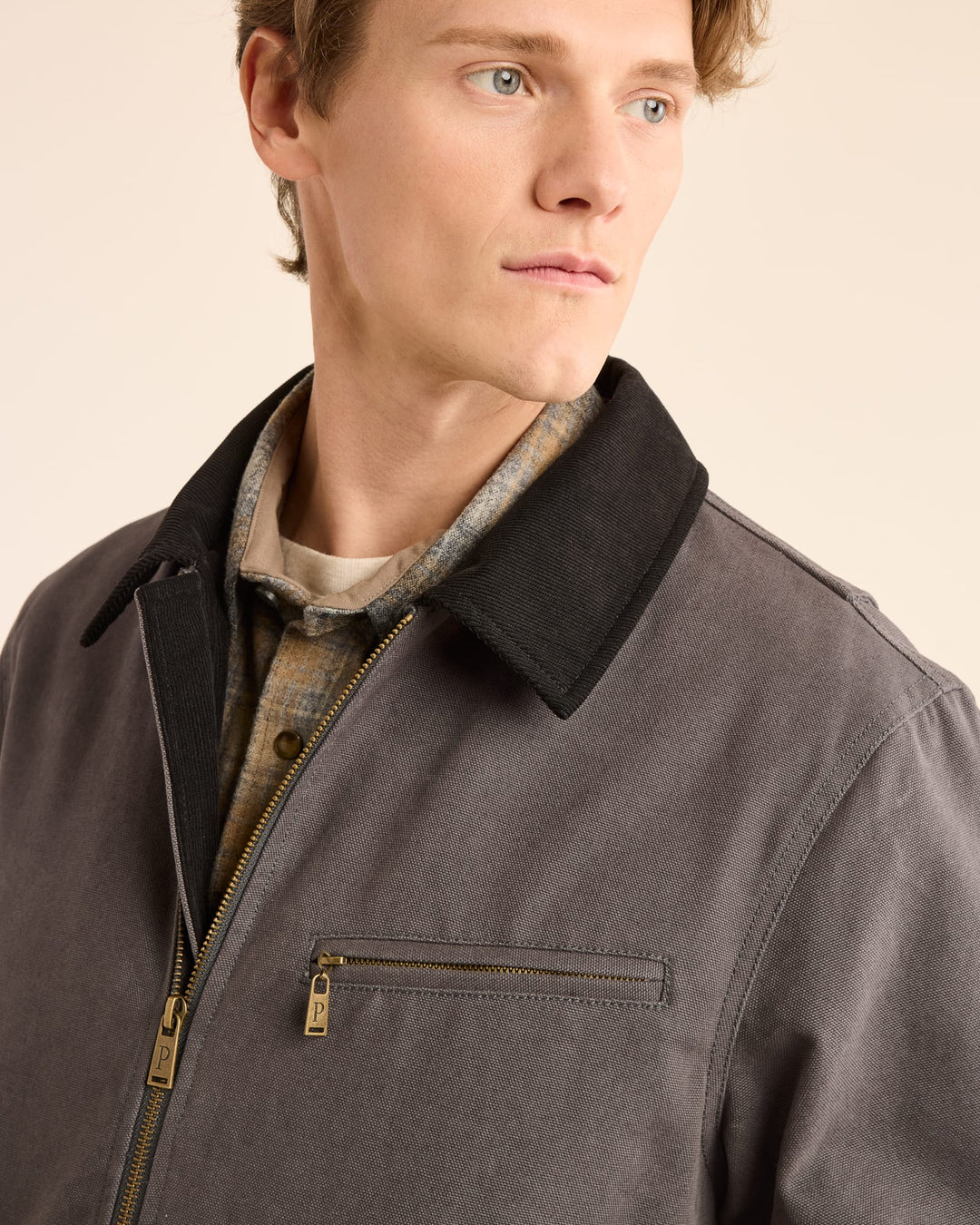 Tahoma Canvas Trucker Jacket - Ash