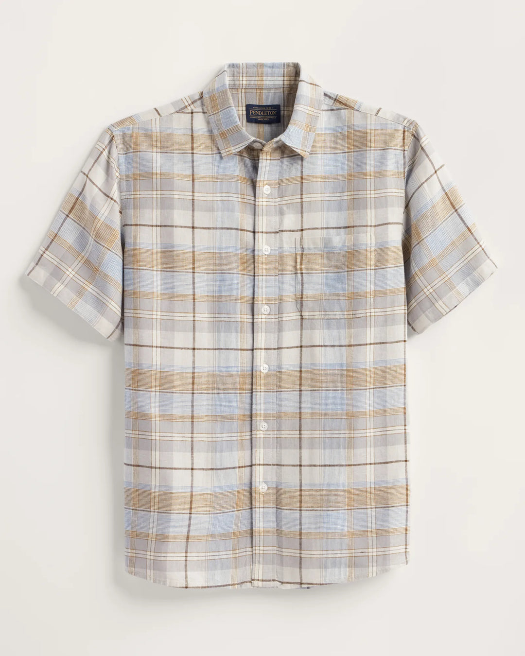 Men's Plaid Shoreline Linen Shirt