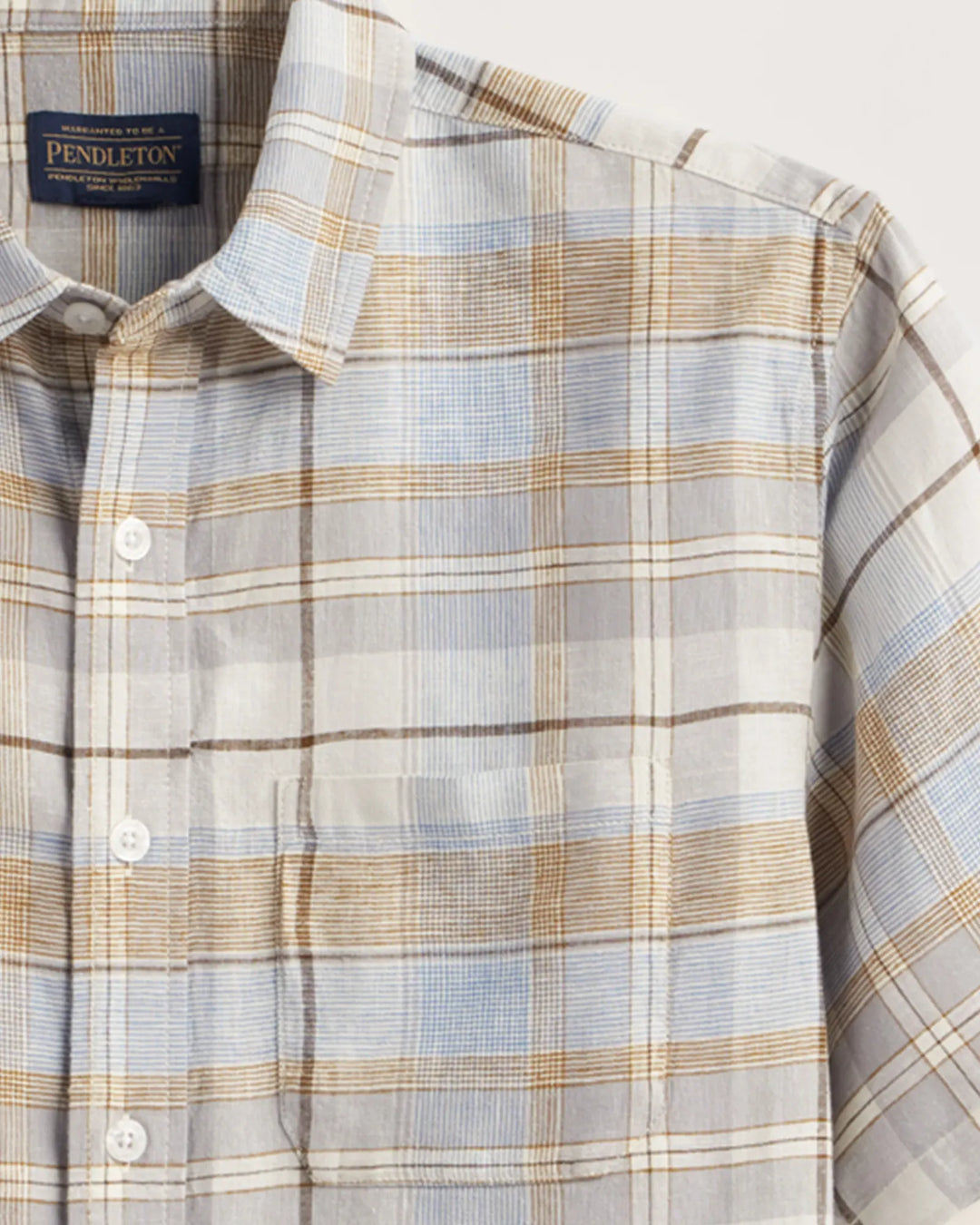 Men's Plaid Shoreline Linen Shirt