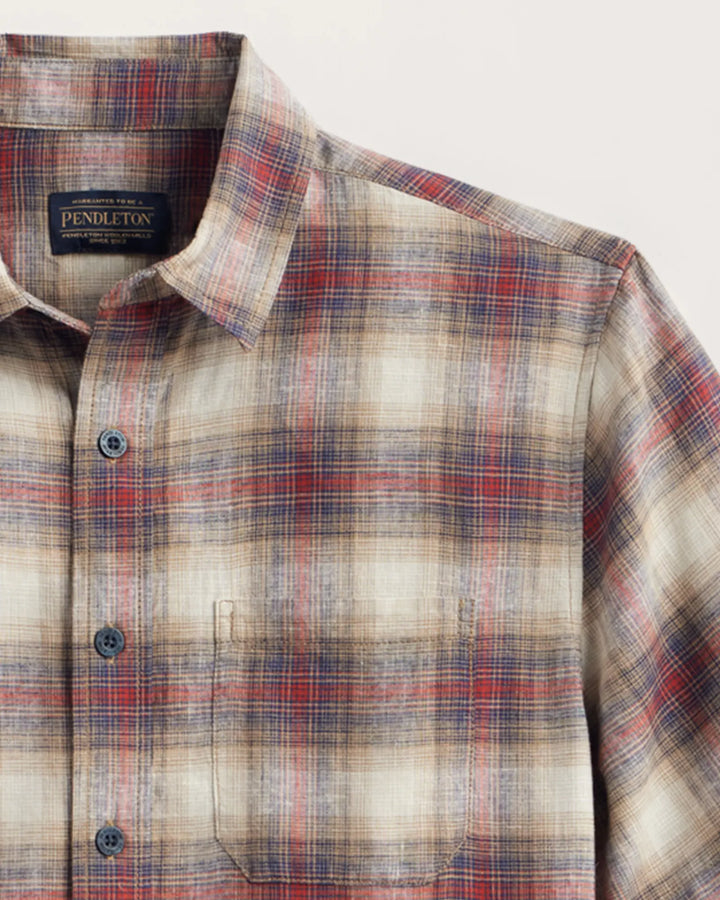 Men's Plaid Shoreline Linen Shirt