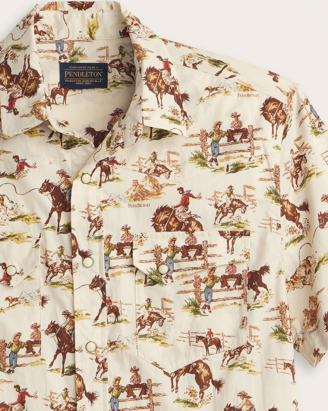 Laramie Shirt Short Sleeve Wild Horse Ecru