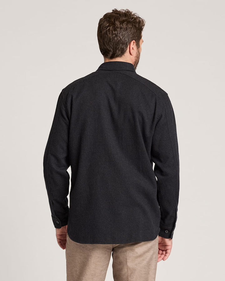 Men's Fremont Cotton Flannel Shirt - Charcoal Heather